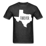 Texas Forever State T-Shirt - heather black