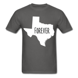 Texas Forever State T-Shirt - charcoal