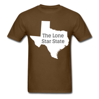 Texas The Lone Star State T-Shirt - brown