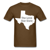 Texas The Lone Star State T-Shirt - brown