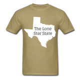 Texas The Lone Star State T-Shirt - khaki