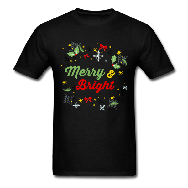 Merry & Bright T-Shirt - black