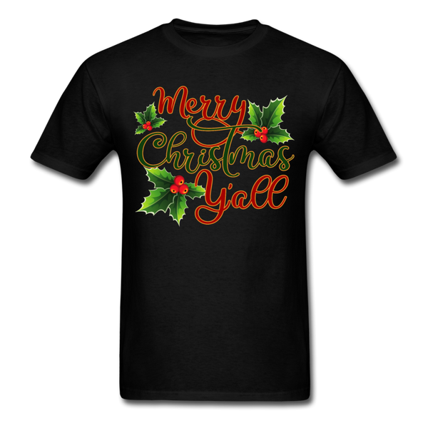 Merry Christmas Y'all T-Shirt - black