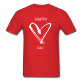 Happy Heart Day T-Shirt - red
