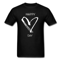 Happy Heart Day T-Shirt - black