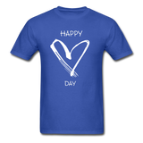 Happy Heart Day T-Shirt - royal blue