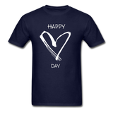 Happy Heart Day T-Shirt - navy