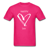 Happy Heart Day T-Shirt - fuchsia