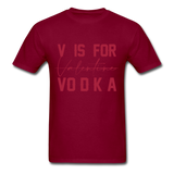 V Is For... T-Shirt - burgundy