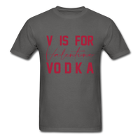 V Is For... T-Shirt - charcoal