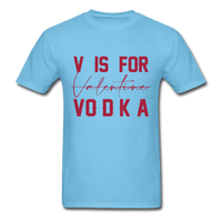 V Is For... T-Shirt - aquatic blue