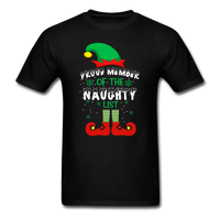 Proud Member of the Naughty List T-Shirt - black