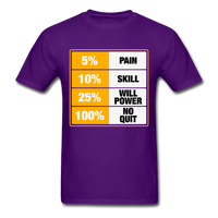 100% No Quit T-Shirt - purple