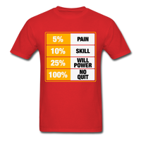 100% No Quit T-Shirt - red