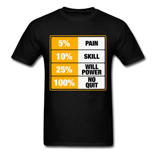 100% No Quit T-Shirt - black