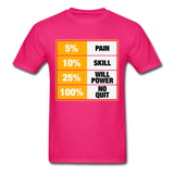 100% No Quit T-Shirt - fuchsia