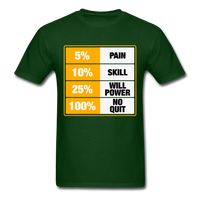 100% No Quit T-Shirt - forest green