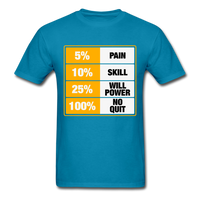 100% No Quit T-Shirt - turquoise