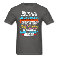 Labor & Delivery Nurse T-Shirt - charcoal