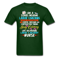 Labor & Delivery Nurse T-Shirt - forest green