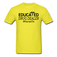 Educated Drug Dealer T-Shirt - yellow