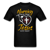 Nursing In My Veins T-Shirt - black