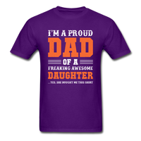 Proud Dad T-Shirt - purple