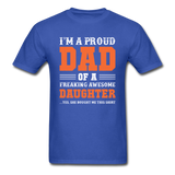 Proud Dad T-Shirt - royal blue