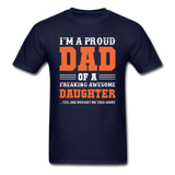 Proud Dad T-Shirt - navy