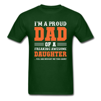 Proud Dad T-Shirt - forest green