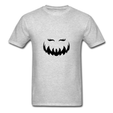 Pumpkin Face T-Shirt - heather gray