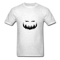 Pumpkin Face T-Shirt - light heather gray