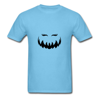 Pumpkin Face T-Shirt - aquatic blue