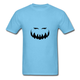 Pumpkin Face T-Shirt - aquatic blue
