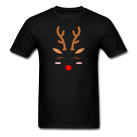 Red-Nosed Reindeer T-Shirt - black