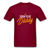 Soon to be Daddy T-Shirt - burgundy