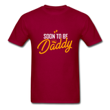 Soon to be Daddy T-Shirt - dark red