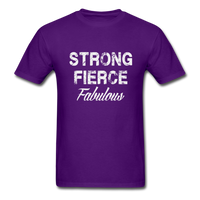 Strong Fierce Fabulous T-Shirt - purple