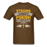 Strong to the Finish T-Shirt - brown