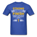 Strong to the Finish T-Shirt - royal blue