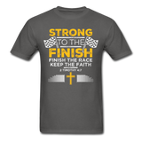 Strong to the Finish T-Shirt - charcoal