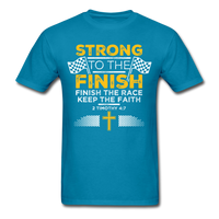 Strong to the Finish T-Shirt - turquoise
