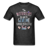 The Butterflies Turned into Little Feet T-Shirt - heather black