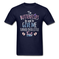 The Butterflies Turned into Little Feet T-Shirt - navy