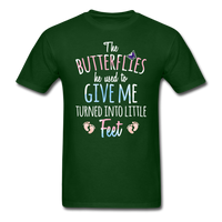 The Butterflies Turned into Little Feet T-Shirt - forest green
