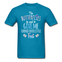 The Butterflies Turned into Little Feet T-Shirt - turquoise