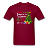 Lay Under the Christmas Tree T-Shirt - burgundy