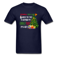Lay Under the Christmas Tree T-Shirt - navy