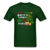 Lay Under the Christmas Tree T-Shirt - forest green