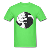 Yin Yang Cats T-Shirt - kiwi